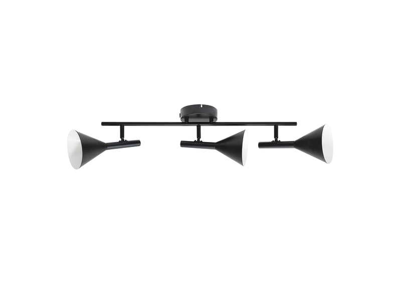  Plafonnier kelvis 3-spot métal noir , h. 25 - ip20 - gu10 nordlux intérieur 2612706003 - Conforama C