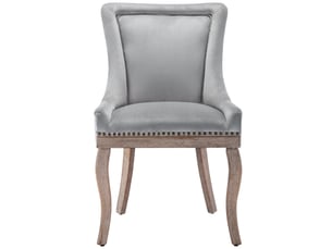 Lot de 2 chaises de salle à manger,55x61x91 cm,velours,gris