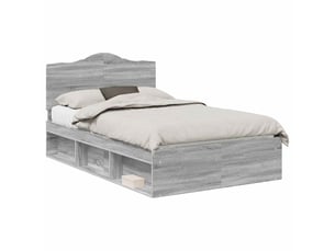 Lit 2 places 135x190 cm    coloris gris