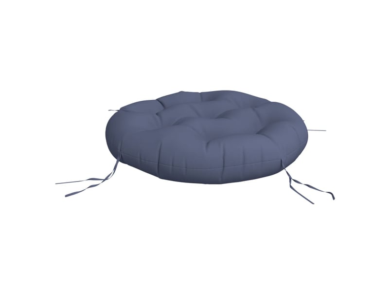  Coussin rond, coussin d'assise bleu marine ø 60x11 cm tissu oxford cf56607  - Conforama D