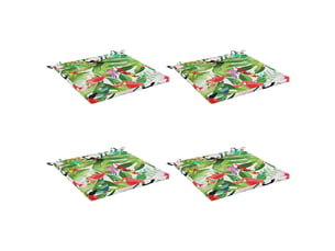 Lot de 4 coussins de siège, coussins d'assise soest 100 % polyester cf60200