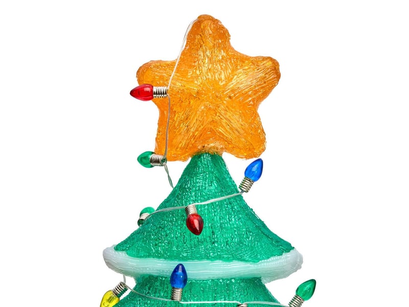  Sapin de noël lumineux d'extérieur 110 led lumière fixe h. 65 cm sur secteur  - Conforama B