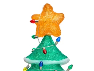 Sapin de noël lumineux d'extérieur 110 led lumière fixe h. 65 cm sur secteur