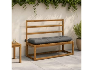 Coussin de banc, coussin d'assise, coussin de canapé vianen 100 % polyester gris 100 x 40 x 12 cm cf53971