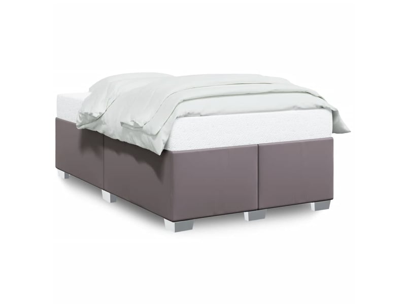  Lit double- lit adulte -  cadre de lit sans matelas gris 120x190 cm similicuir  - Conforama A