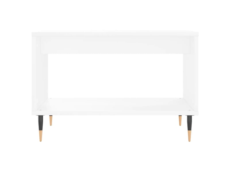  Table basse | table d'appoint salon blanc 60x50x40 cm bois d'ingénierie shl9671  - Conforama D
