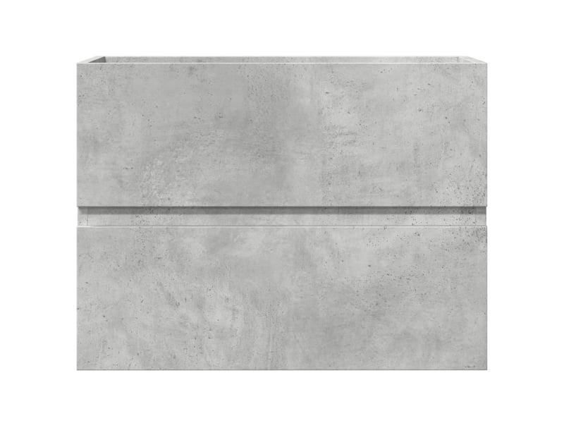  Armoire de salle de bain, meuble de rangement gris béton bois d'ingénierie  - Conforama D