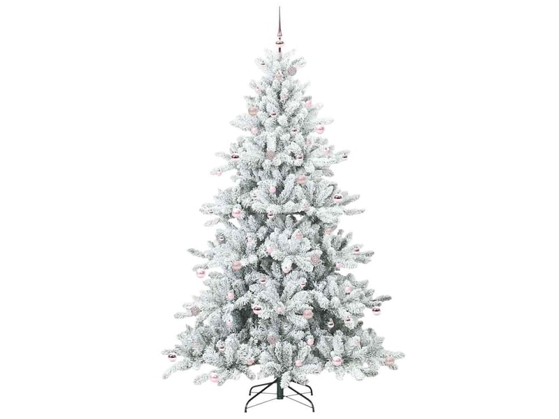  Sapin de noël, arbre de noël artificiel à branches articulées blanc 240 cm cf61071  - Conforama D
