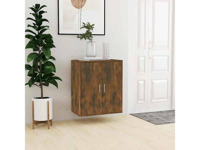  Meuble à chaussures, armoire à chaussures 60x35x70 cm chêne fumé shl810  - Conforama C