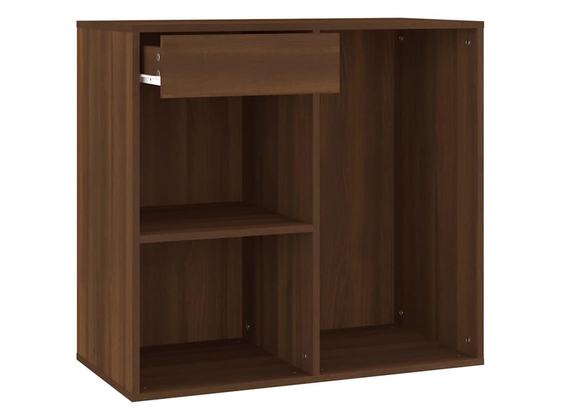  Armoire cosmétique, armoire de rangement chêne marron 80x40x75 cm bois d'ingénierie  - Conforama D