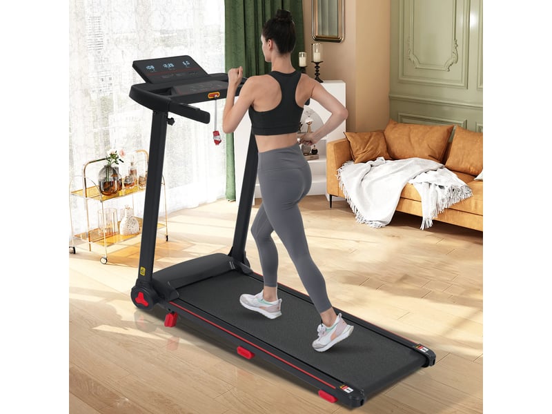  Tapis de course pliable 3 cv, 14 km/h, inclinaison 8 %, bluetooth, 12 programmes  - Conforama B