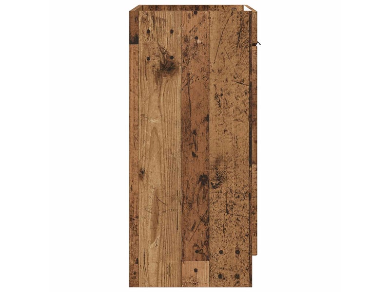  Armoire sous évier de salle de bain, meuble de rangement bois ancien shl7955  - Conforama E