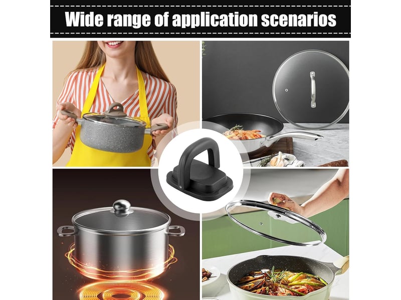  Poignée de couvercle pliable, poignée de couvercle d'ustensiles de cuisine, bouton de couvercle en verre, bouton de couvercle en acier none - Conforama C