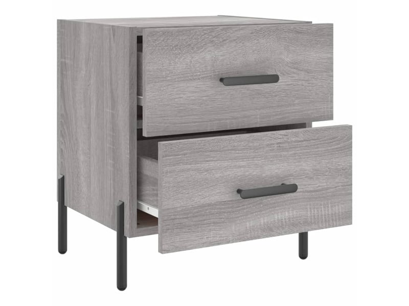  Table de chevet sonoma gris 40x35x47,5 cm bois d’ingénierie  - Conforama E