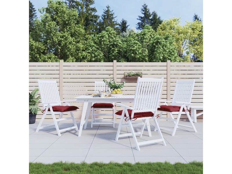  Lot de 4 coussins de palette, coussins de canapé rouge bordeaux 50x50x7 cm cf59735  - Conforama B