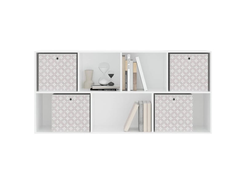  Boîtes de rangement pliables 4 pcs crème tissu intissé  - Conforama E