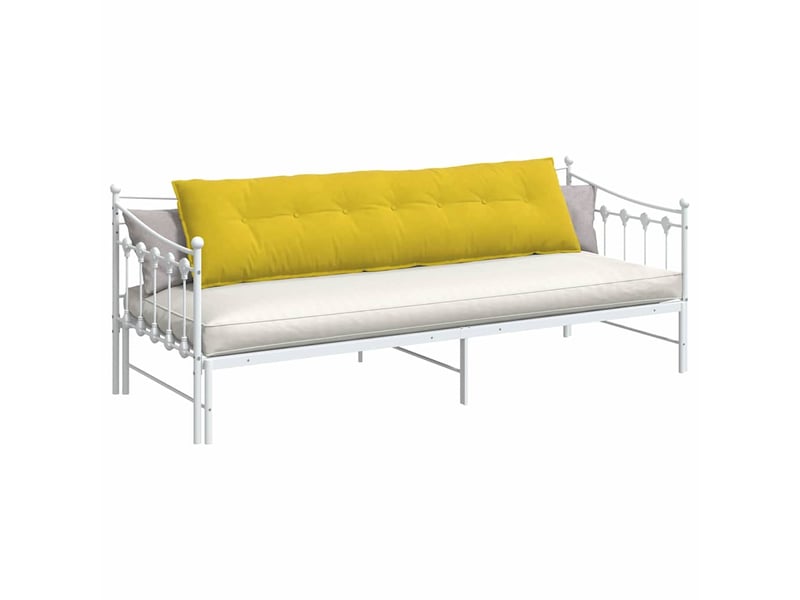 Coussin de dos, coussin de dossier jaune 200 x 50 cm tissu en velours côtelé cf54758  - Conforama C