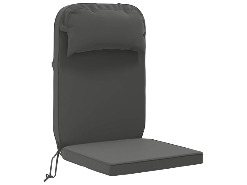 Coussin de transat ensoleillé, coussin pour bain de soleil 100 % polyester anthracite cf55988 - Conforama A