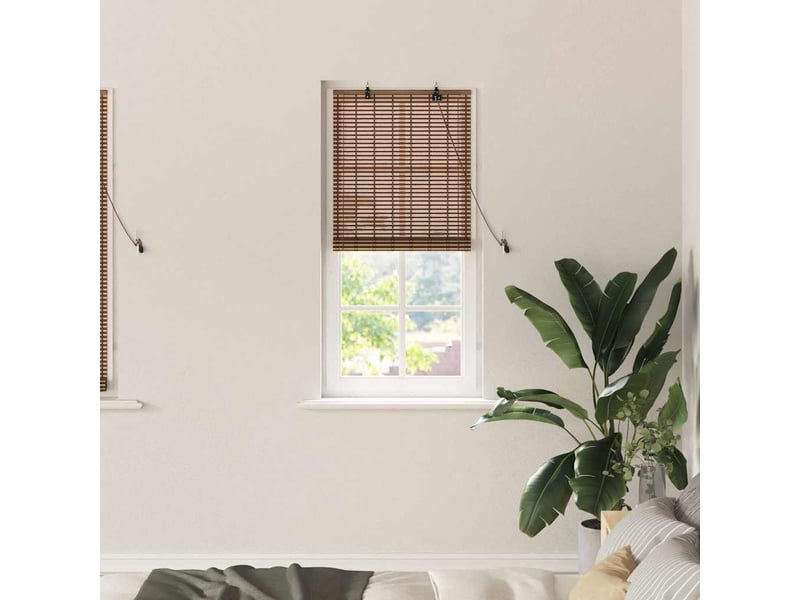  Store enrouleur - rideau enrouleur marron 60 x 160 cm bambou  - Conforama B