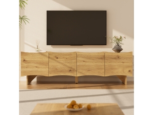 Meuble tv coloris naturel 155 cm KORFEE