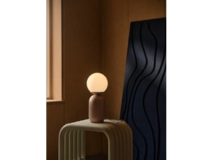 Lampe à poser notti  métal rose poudré ,  h. 34,5 - ip20 - e14  nordlux intérieur