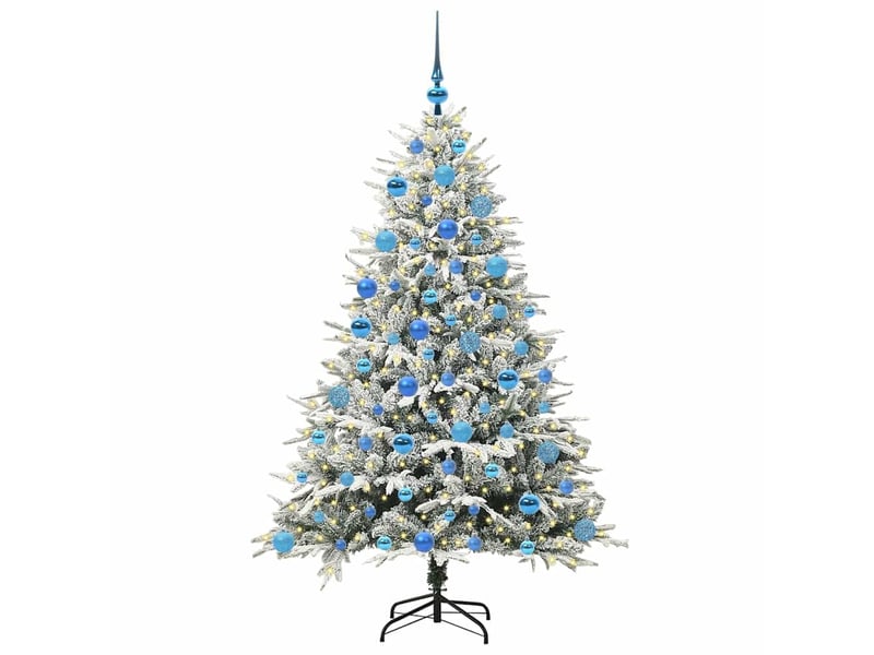 Sapin de noël, arbre de noël artificiel pré-éclairé avec ensemble de boules shl9514 - Conforama C
