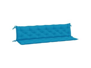 Lot de 2 coussins de banc de jardin, coussins d'assise bleu clair tissu oxford cf58640