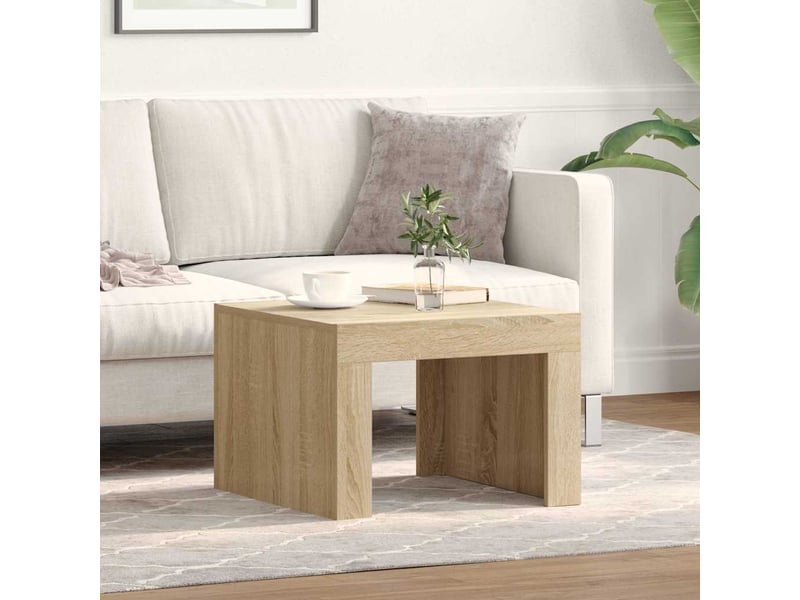  Table basse - table de salon - table à thé chêne sonoma 50x50x35 cm bois d'ingénierie  - Conforama B