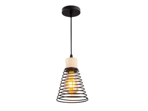 Suspendue vintage en bois ajustable pour salle à manger,cuisine,salon bar,restaurant ø15cm
