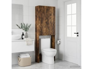 Armoire de toilette arnhem chêne fumé 66x25.5x190 cm