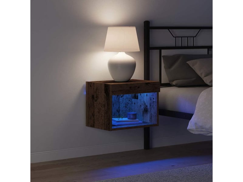  Ensemble meuble tv - banc tv - meuble de rangement 40 x 30 x 30 cm bois ancien  - Conforama E