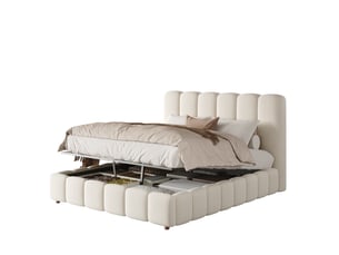 Lit coffre 140x190 cm <strong>HAUSS SPOLE</strong>  <strong></strong> coloris beige