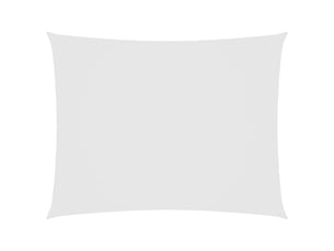 Voile de parasol - voile d'ombrage tissu oxford rectangulaire 6x7 m blanc