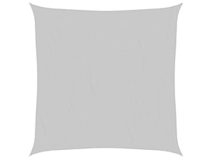 Voile d'ombrage - voile d'ombre - voile parasol gris clair 7x7 m 100% polyester oxford
