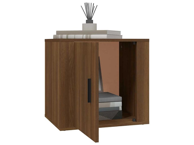  Table de chevet chanmbre, table d'appoint chêne marron 50x39x47 cm  - Conforama D