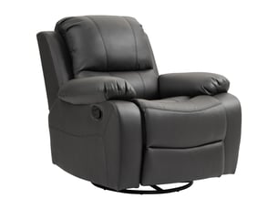 Fauteuil relax manuel  <strong>PANGIVO</strong> Tissu noir