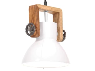 Lampe suspendue, suspension luminaire industrielle 25 w blanc rond 19 cm e27