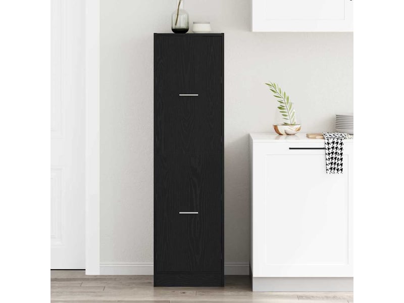  Meuble de rangement, armoire de pharmacie motif motif 40 x 41 x 144,5 cm chêne noir  - Conforama D