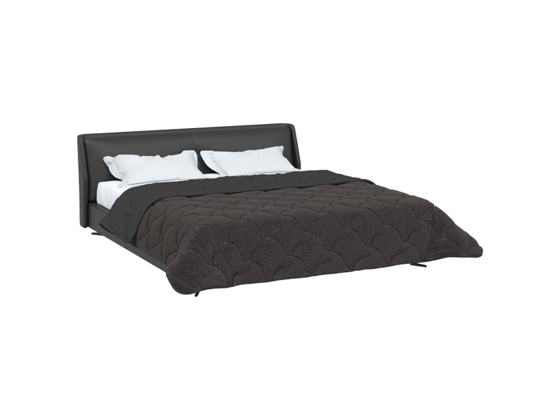  Duvet - couette complet toute l'année matelassé anthracite 200 x 200 cm  - Conforama C