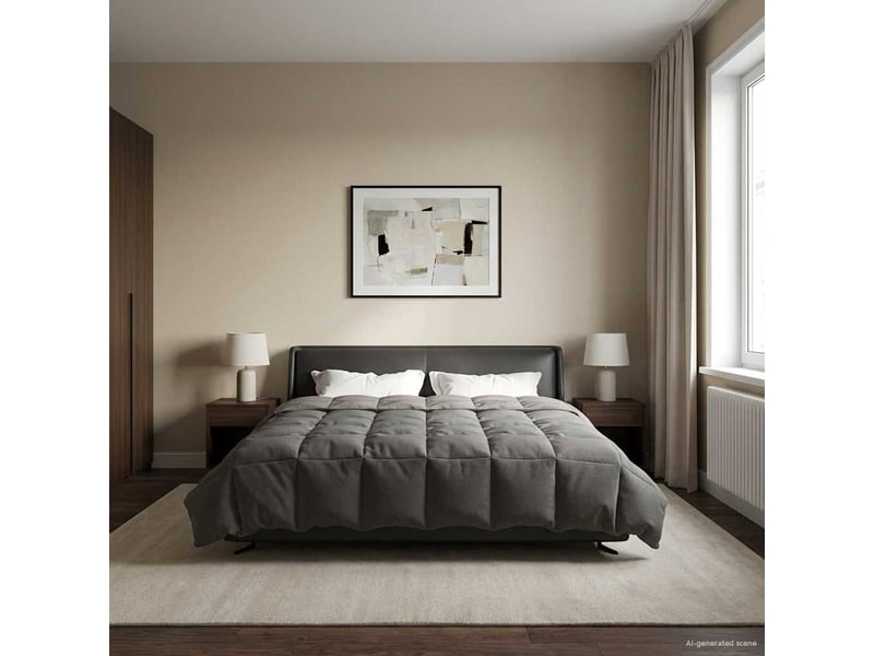 Duvet d'hiver - couette 220 x 240 cm hiver - couette microfibre (100% polyester) - Conforama D