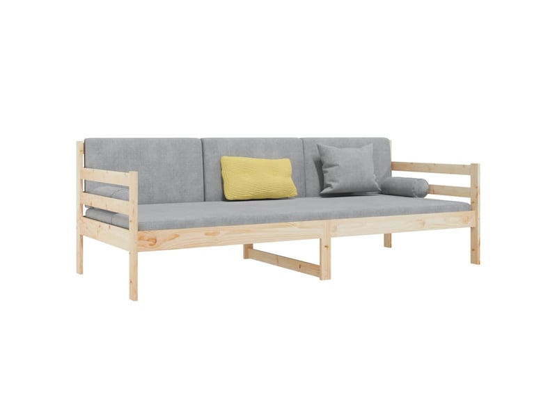  Lit simple- lit adulte -  lit de jour sans matelas 80x200 cm bois de pin massif  - Conforama B
