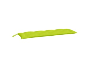 Coussin de banc de jardin, coussin d'assise vert brillant 150x50x7cm tissu oxford cf52868