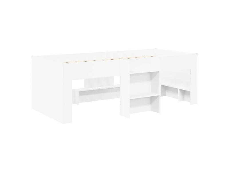  Cadre de lit élevé pour enfants - lit jeune blanc 90 x 190 cm  - Conforama D