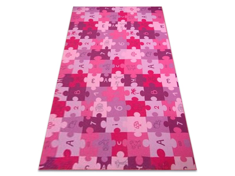  Tapis enfant puzzles violet 100x200 cm  - Conforama A