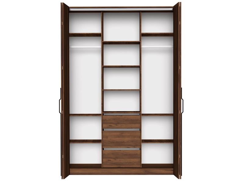  Selsey bari - armoire - 170 cm - noyer warmia Bari - Conforama D