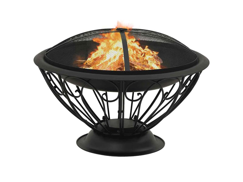  Brasero exterieur, foyer camping avec tisonnier 75 cm xxl acier  - Conforama A