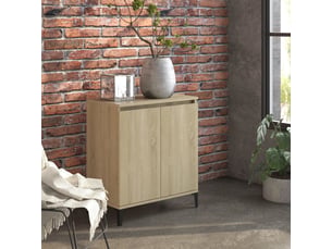 Buffet cuisine, meuble de rangement, commode chêne sonoma 60x35x70 cm bois d'ingénierie shl2052
