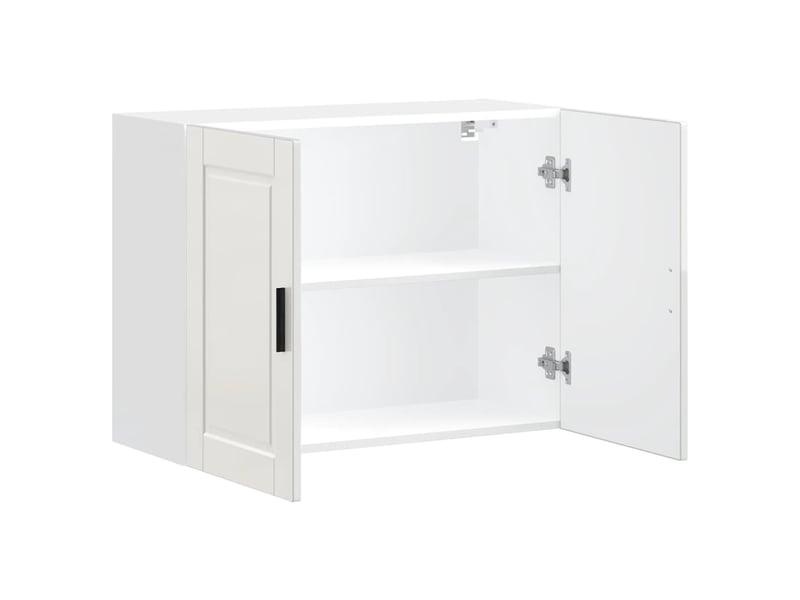 Armoire murale de cuisine porto blanc brillant bois ingénierie shl5101 - Conforama E