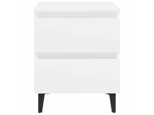 Table de chevet - cabinet de chevet - table de nuit blanc 40x35x50 cm bois d’ingénierie