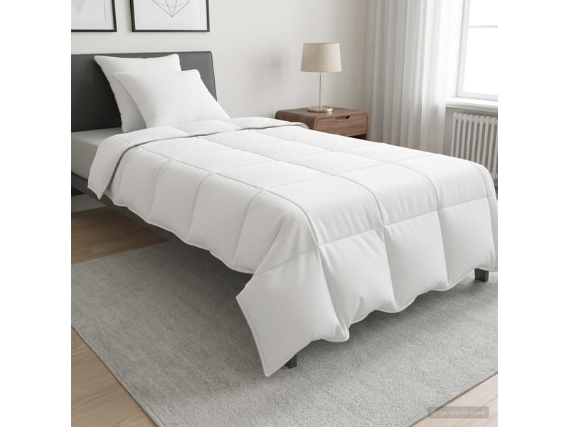  Ensemble de duvet - couette blanc 140 x 220 cm polyester, bambou  - Conforama B